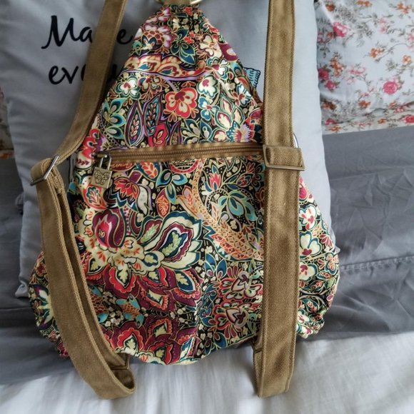 Women Yellow Polyester Light and Small Bohemia Style Casual Backpack main image 9